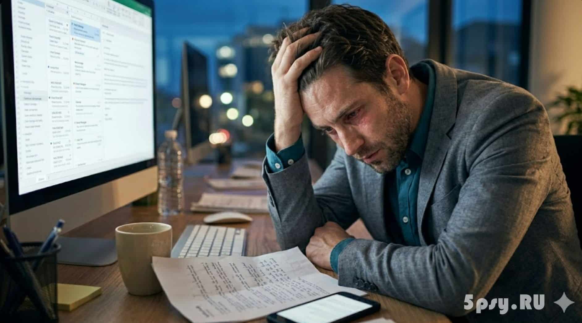 5 ранних симптомов выгорания